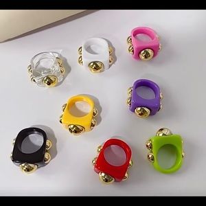 FUN SET OF TRENDY RINGS